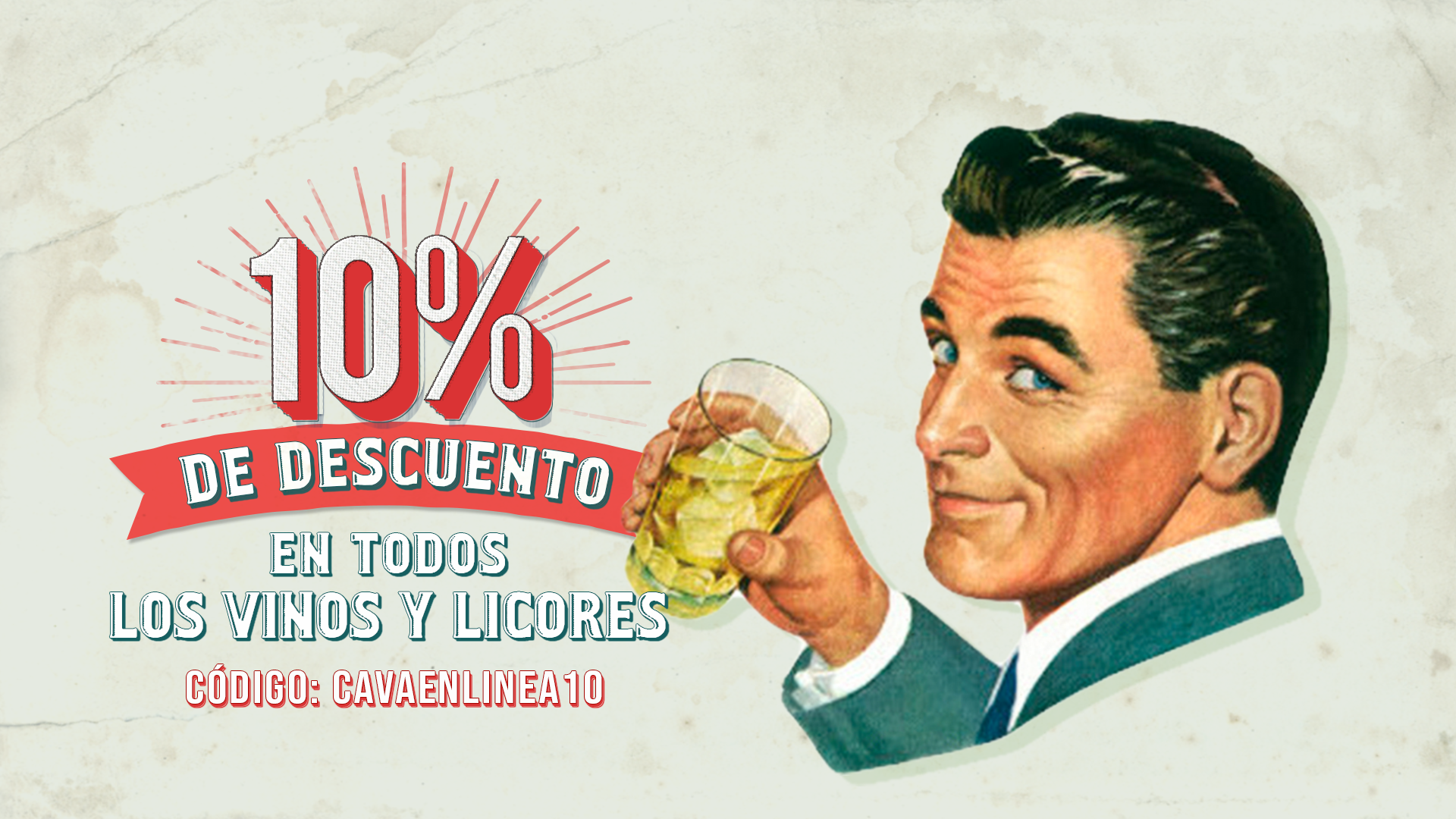 15% de descuento en todos los vinos y licores