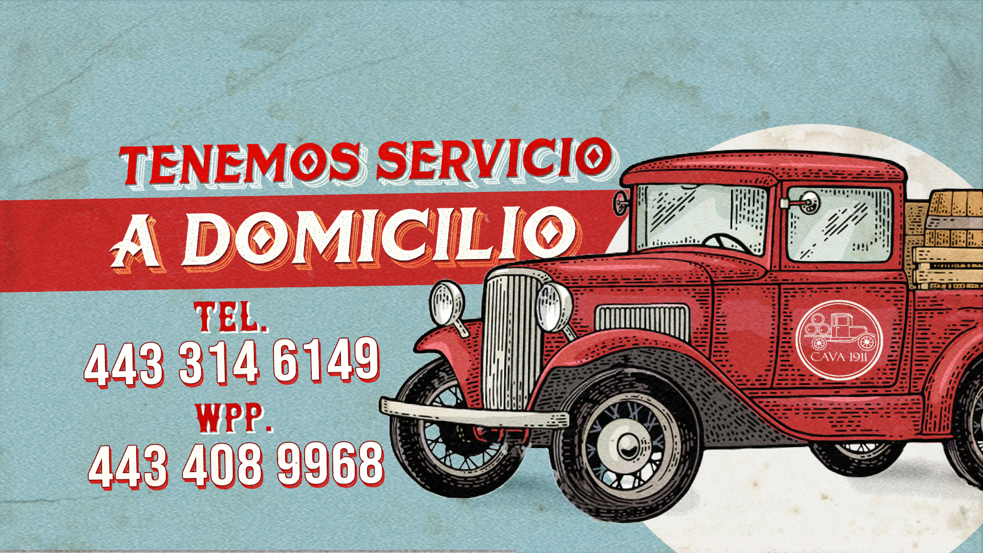 cava 1911 servicio a domicilio